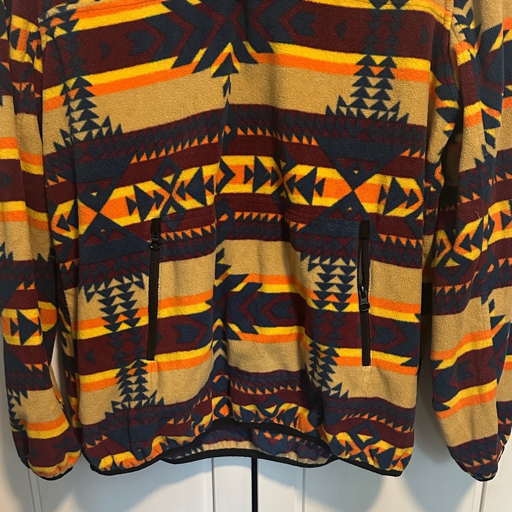 Patterned Fleece Pullover - Multicolor - Picture 4 of 5